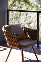 4 Seater Woven Outdoor Lounge Dining Table & Chair Set