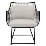 Alexander Occasional Chair Black + Off White