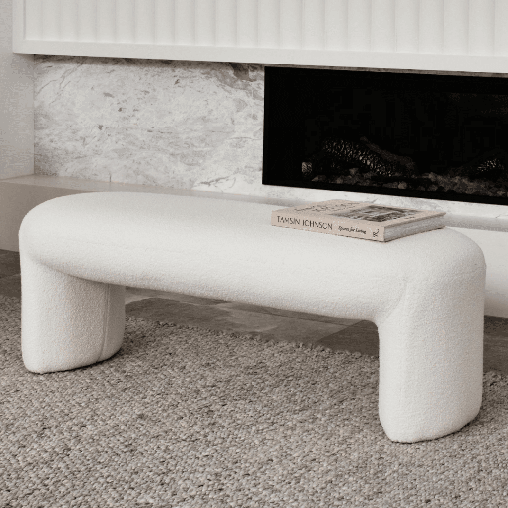 Alba Boucle Bench Cream