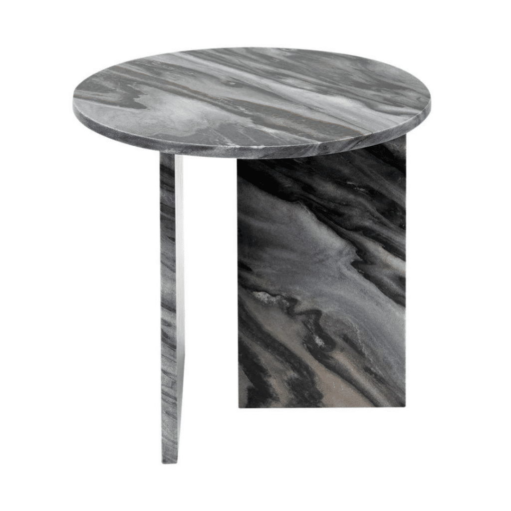 Amirah Side Table Grey Marble