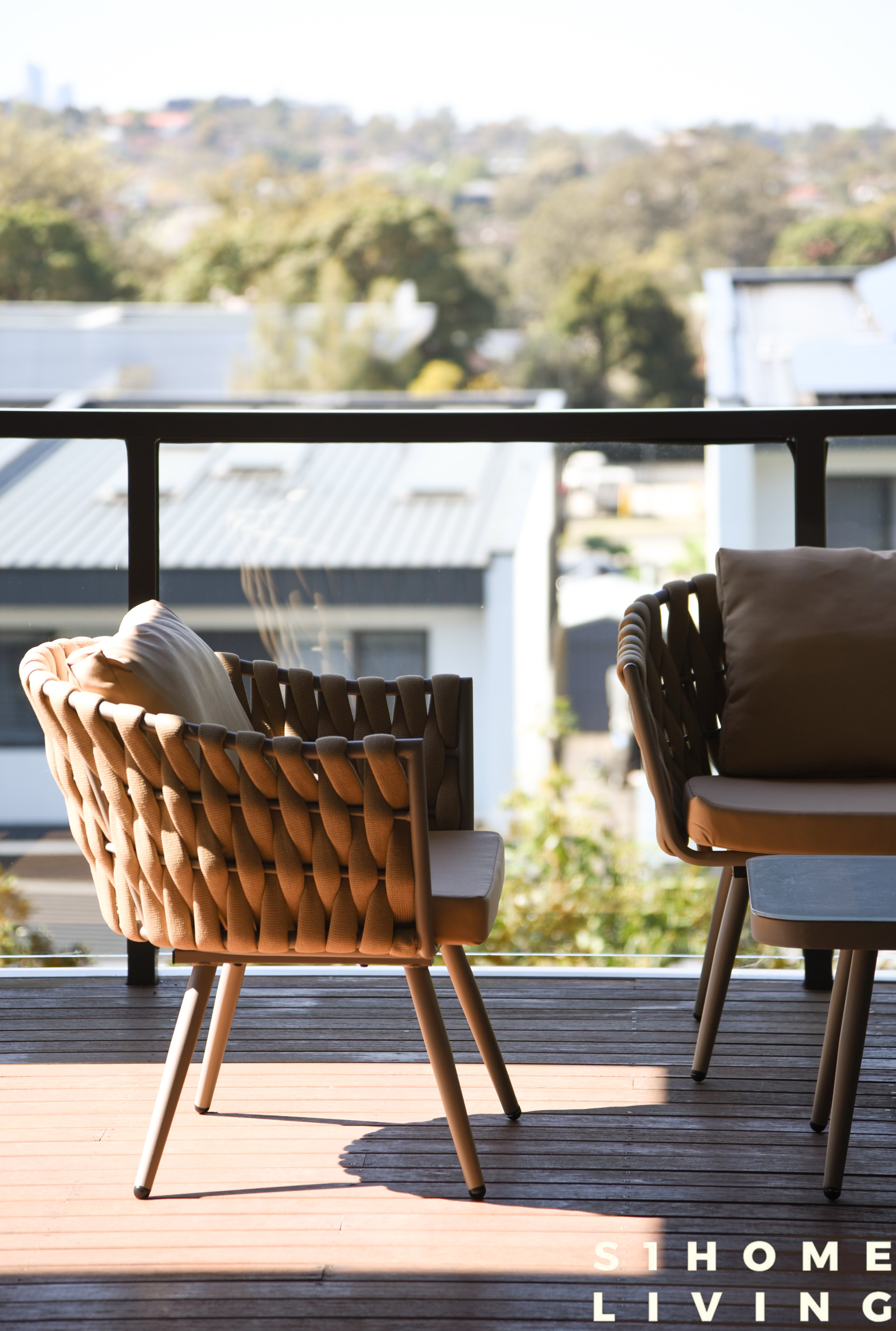 4 Seater Woven Outdoor Lounge Dining Table & Chair Set