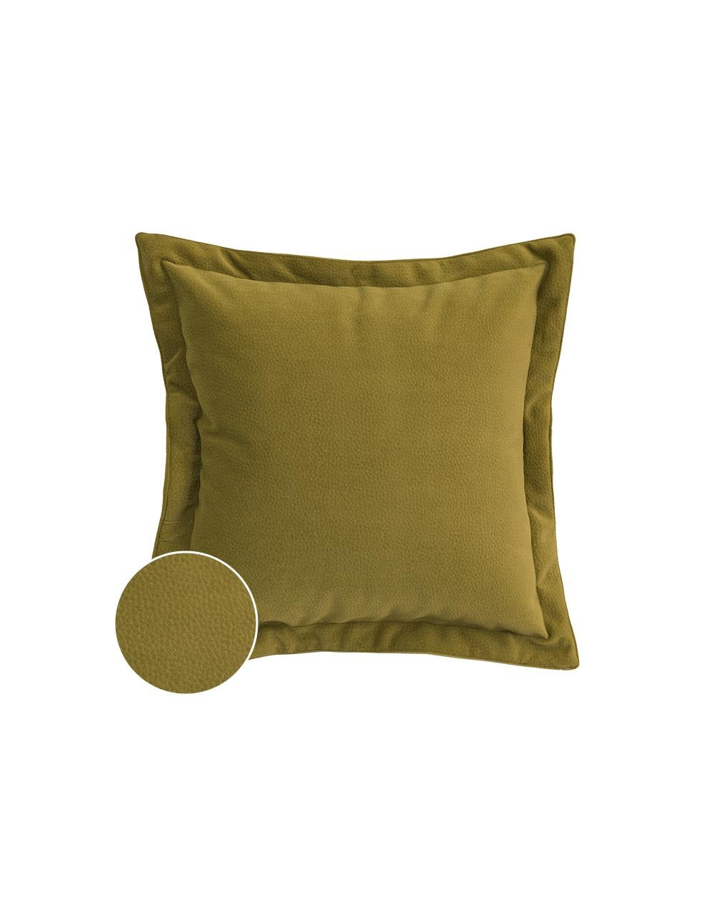 Olive Green Devoux Velvet Cushion