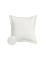 White Devoux Velvet with Border Cushion