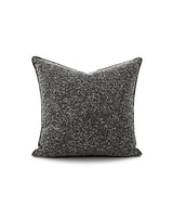 Black and White Tweed with Border Cushion